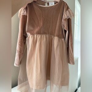 ZARA Velvet and Tulle Dress for girls 3-4T